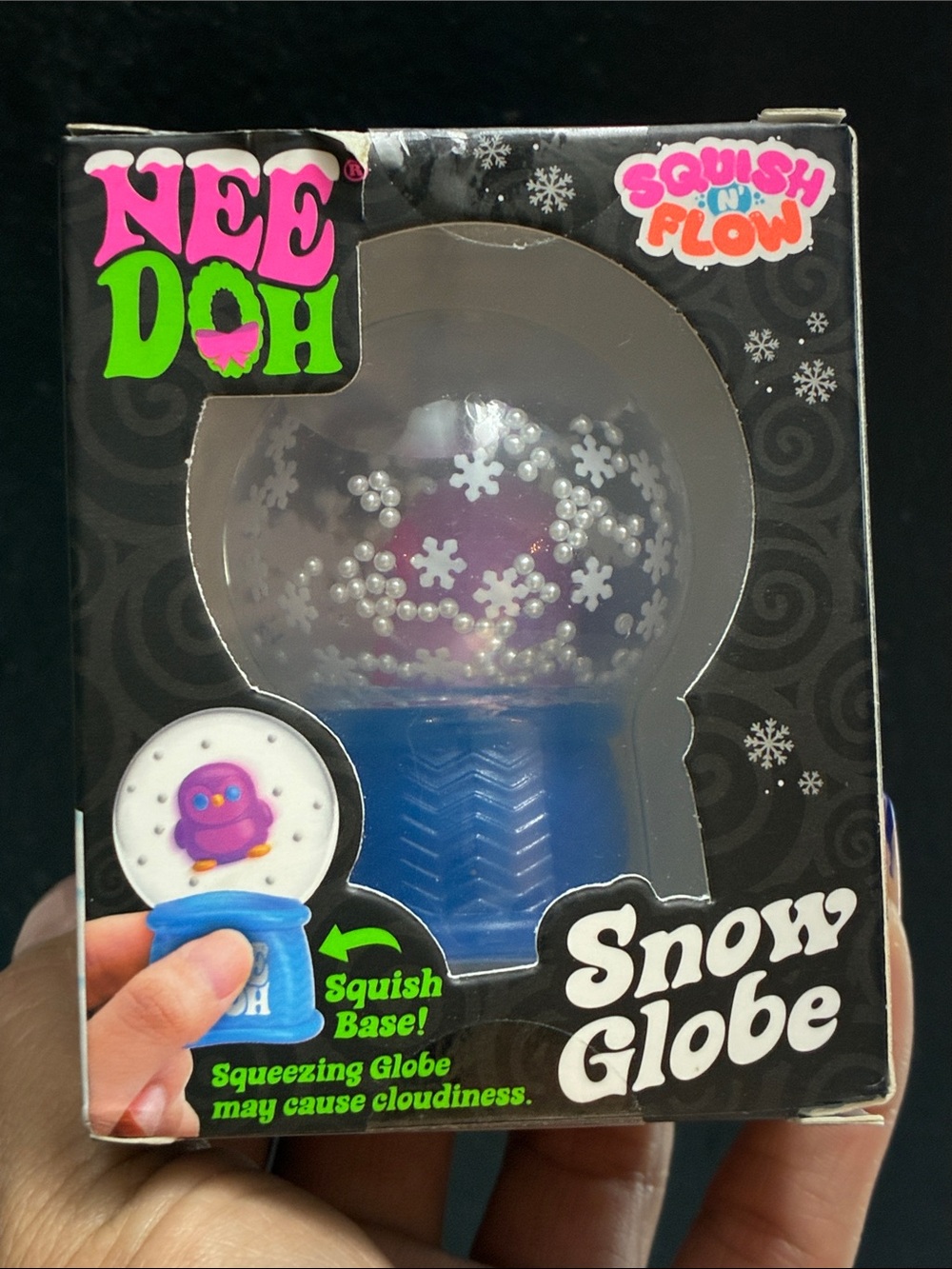Nee-doh penguin snow globe squish n flow